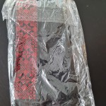 Keffieh palestinien Original noir et bande rouge